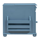 Vintage Flip Top Side Table With USB Ports