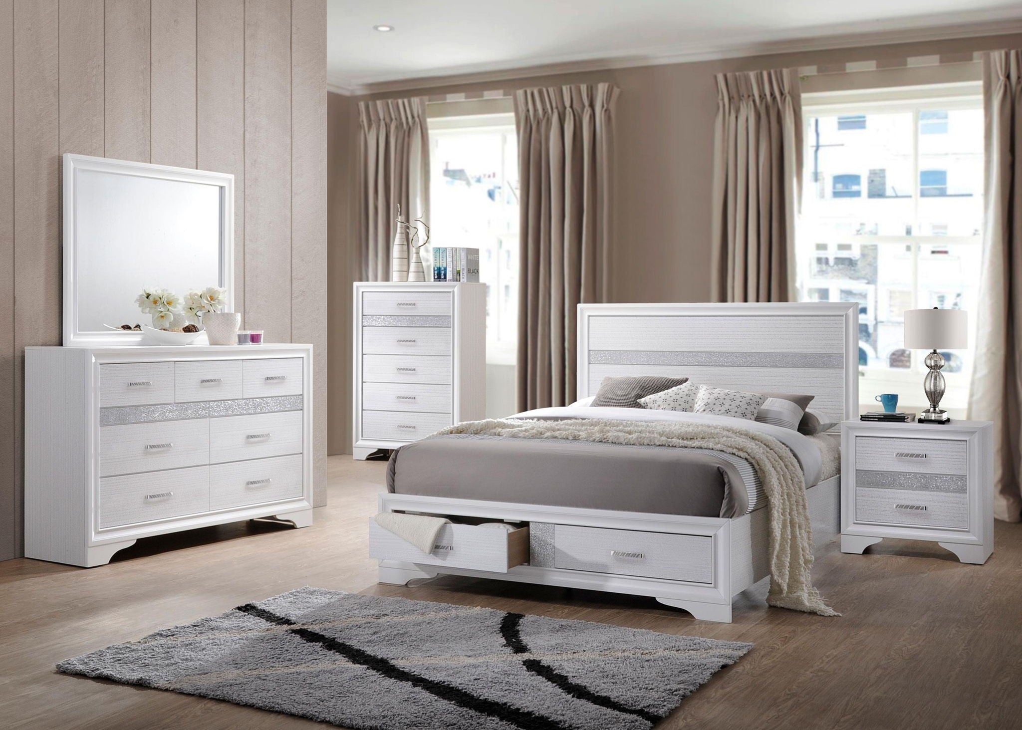 Miranda 9-drawer Dresser White