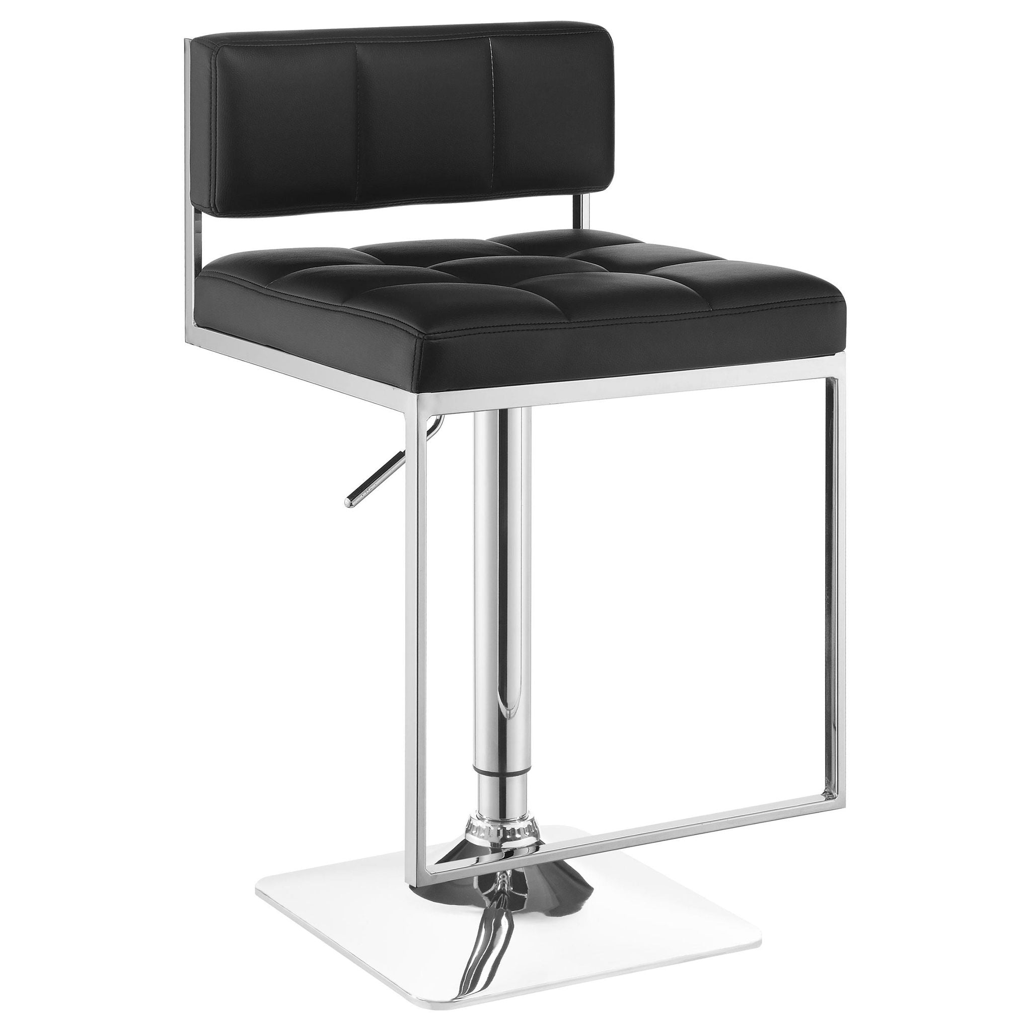 Alameda Adjustable Bar Stool Chrome and Black - Atlantic Fine Furniture Melbourne FL