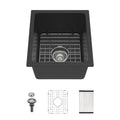 Quartz Composite Undermount Single Bowl Kitchen Sink