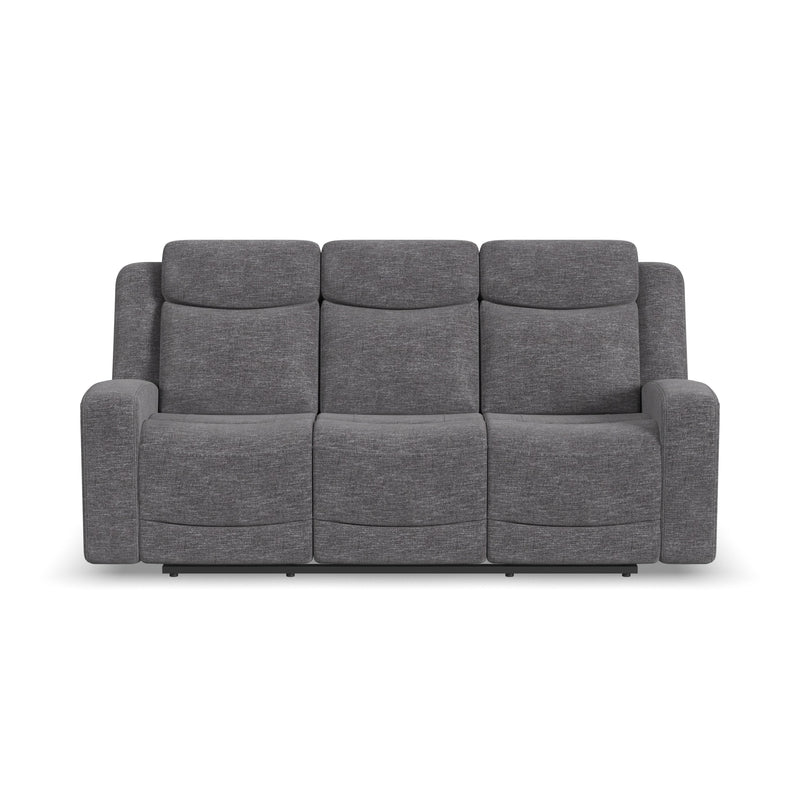 Ridge - Power Reclining Sofa With Power Headrests - Granite