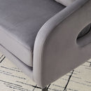 Open Back Loveseat Settee With 3 Pillows