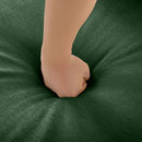 Stylish Chenille Sofa With Storage Seat And Cylindrical Backrest