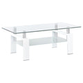 Dyer - 1-Shelf Rectangular Glass Top Table