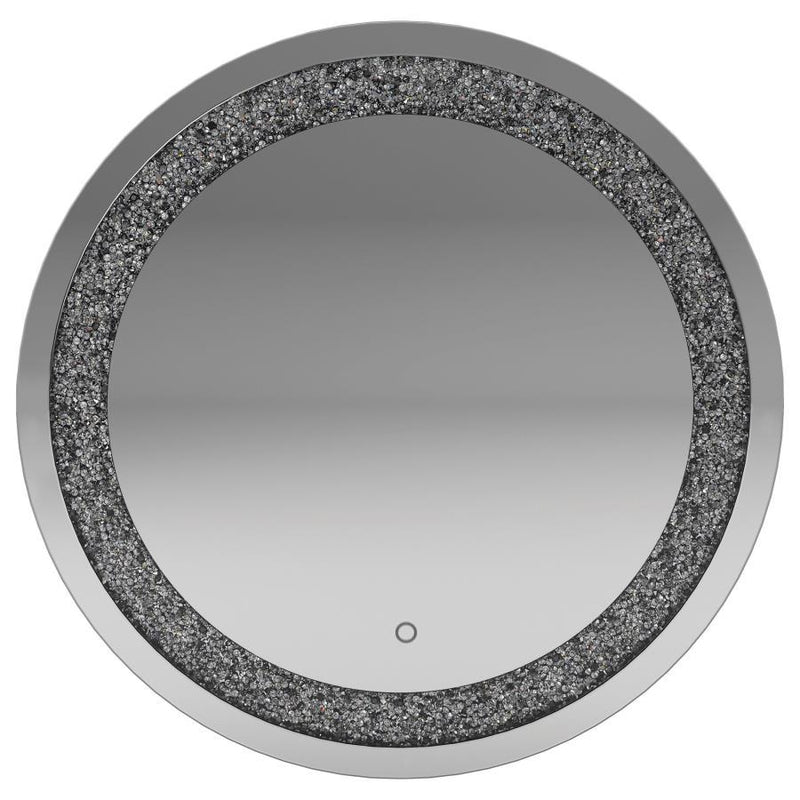 Landar - Round Wall Mirror - Silver