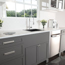 Topmount 16G Stainless Steel Kitchen Sink Deep Single Bowl - Gunmetal Black