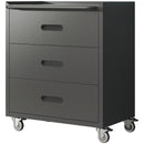 Heavy Duty Metal Storage Cabinet With Wheels 3 Drawer Tool Cabinet For Garage, Office, And Home Organizer Solutions
