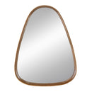 Irrgeular Mirror With Frame, Wall Mirror For Living Room Bathroom Entryway - Brown