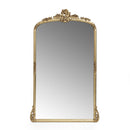 Traditional Handcrafted Over Mantle Mirror - Antique Gold