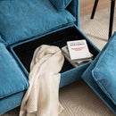 Convertible Combination Sofa With Footstools With Storage