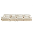 Super Comfort Oversized Modular Velvet Sectional Sofa, Deep Seat Convertible L Shaped Couch