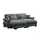 Super Comfort Oversized Modular Sectional Sofa With Movable Ottoman