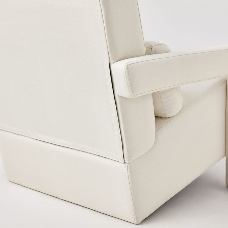 Modern Upholstered Accent Chair, Comfortable Linen Fabric With A Pillow For Living Room