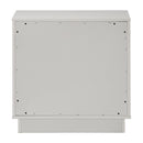 Esther - Nightstand - White / Silver