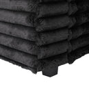 Plush Oversized Double Chaise Lounge Sofa Bed With USB Ports And Cup Holders