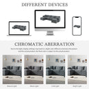 Modular Sectional With Deep And Wide Seat, Cloud Couch Set With Double Cushions Sofa With Movable Ottoman