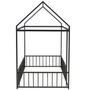 Metal Bed House Bed Frame With Fence