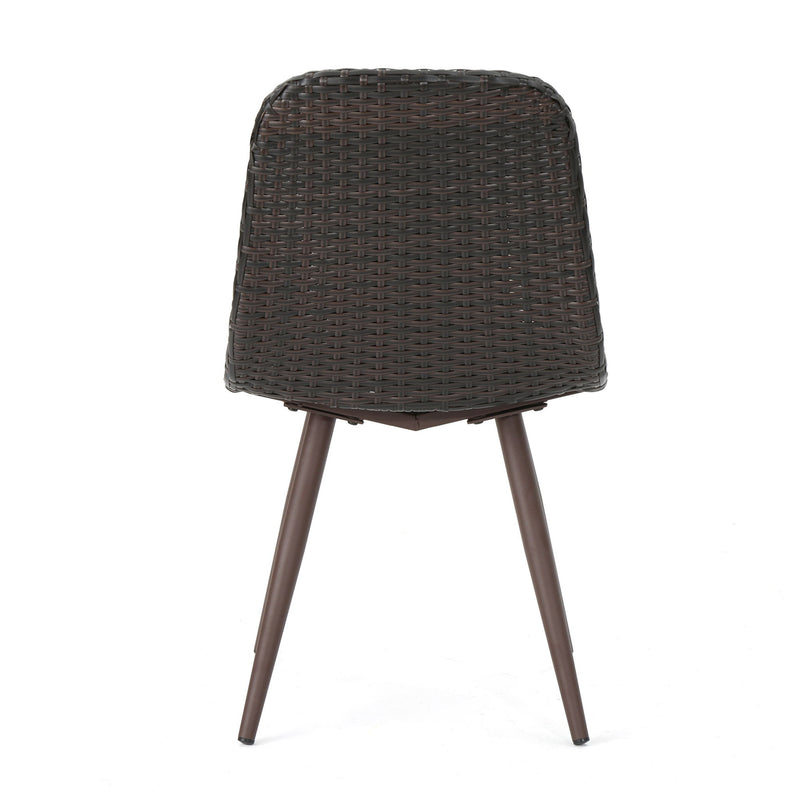 Dreamweaver - Outdoor Dining Chair With Powder Coated Legs (Set of 2) - Brown
