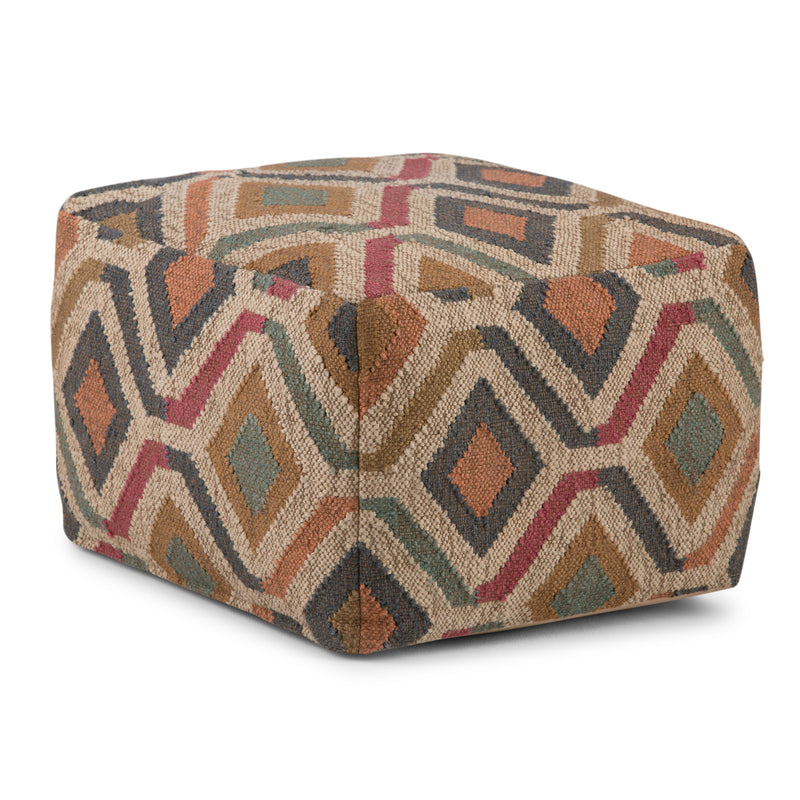 Johanna - Handcrafted Square Pouf