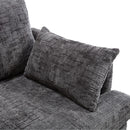 Chenille 2 Seater Sofa With LED Light, USB Charging Port, And Storage Bag