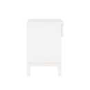 Blake - Cane 1 Drawer Nightstand With Cane Front - White