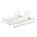 Outdoor Nylon Mesh Chaise Lounge, (Set of 2)