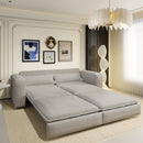Sleeper Pull Out Sofa Bed, 3 In 1 Convertible Chaise Lounge