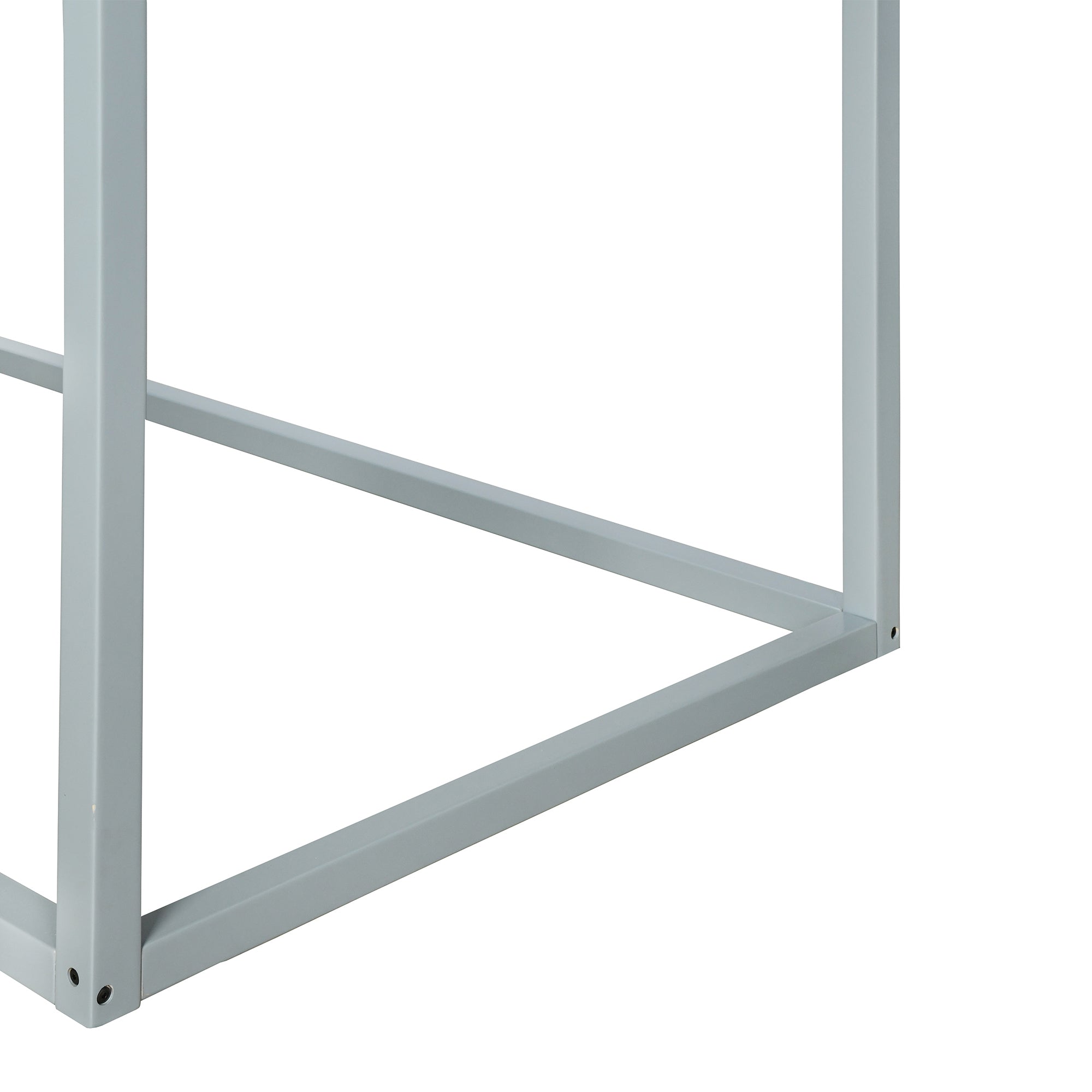 Twin Over Twin Bunk Bed Wood Bed with Tent, Gray - Atlantic Fine Furniture Melbourne FL