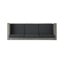 Thalassa - Outdoor 3 Seater Sofa With Removable Cushions And Steel Frame