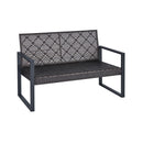 4 Piece Patio Furniture Set With Acacia Wood Table Top And Cushions