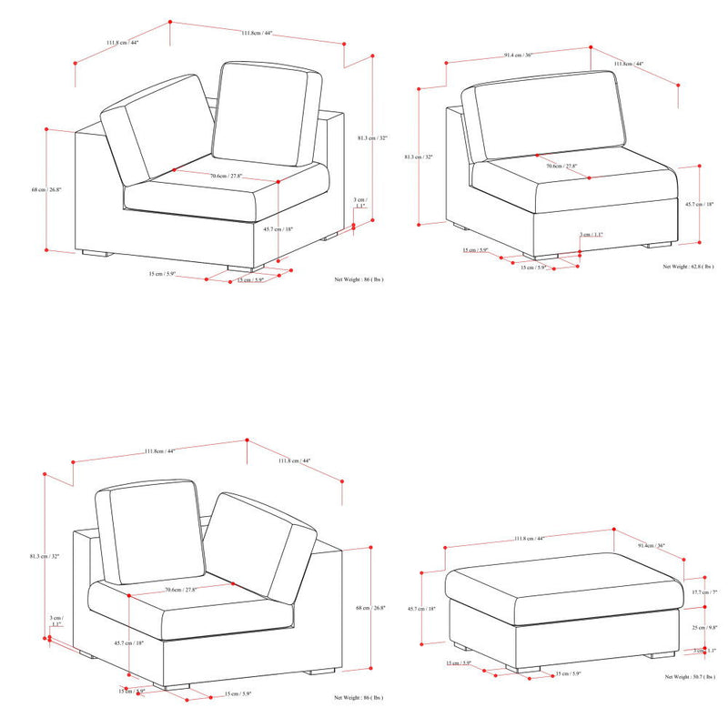 Jasmine - Handcrafted Sofa And Ottoman