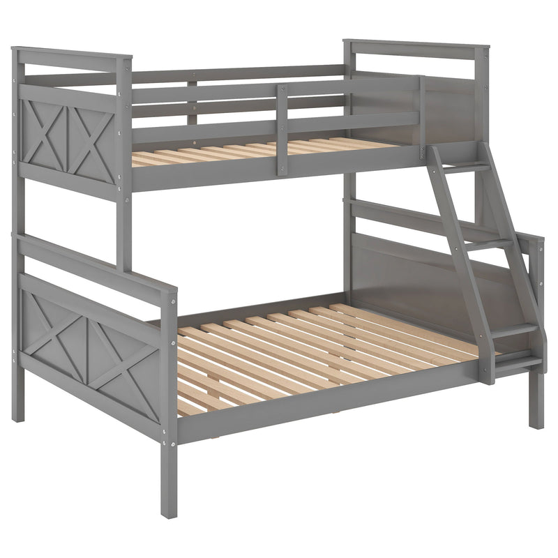 Bunk Bed With Ladder, Safety Guardrail, Perfect For Bedroom