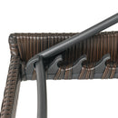 Kauai - Modern Outdoor Mesh Chaise Lounge With Adjustable Backrest - Brown Multi