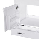 42" Bathroom Vanity Base With Doors And Drawer - White