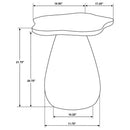 Perth - Side Table With Cloud-Shaped Top