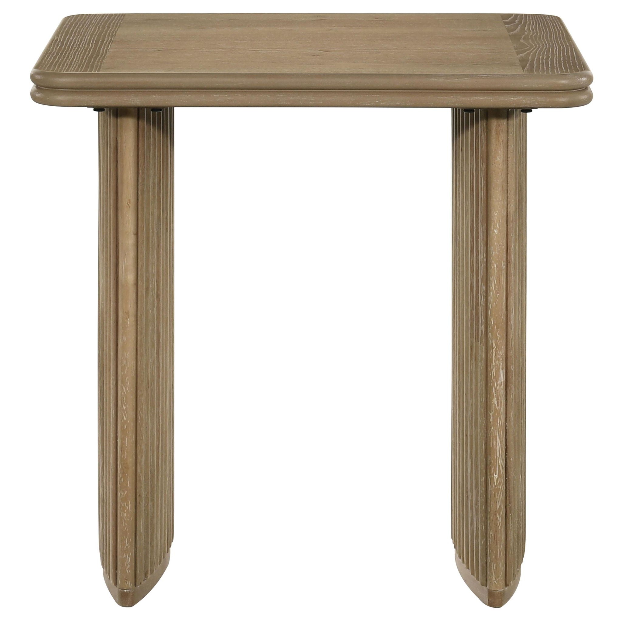 Adina 2-piece Wood Coffee Table Set Distressed Light Brown - Atlantic Fine Furniture Melbourne FL