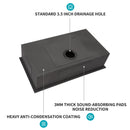 Modern Undermount Stainless Steel Kitchen Sink 16 Gauge, Deep Single Bowl