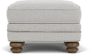 Bay Bridge - Fabric Ottoman, Nailhead Trim