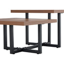 Perfectly Integrating Modern And Scandinavian Styles Double Deck Coffee Table - Walnut