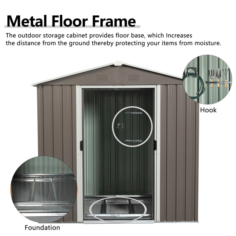 Outdoor Metal Storage Shed