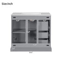 Bathroom Vanity With Sink, Soft Close Doors, Adjustable Shelf & 3 Drawers