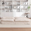 Upholstered Human Dog Bed And Pets, Bean Bag Floor Sofa With Massage Pillow, 5 Adjustable Positions & 2 Soft Pillows