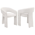 Eudora - Boucle Upholstered Dining Arm Chair