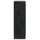 Cavelle - 5-Drawer Chest Of Drawers - Black