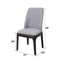 Madan - Side Chair (Set of 2) - Light Gray Linen & Gray Oak - Atlantic Fine Furniture Inc