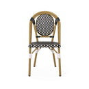 Outdoor Rattan And Aluminum French Bistro Chair Set