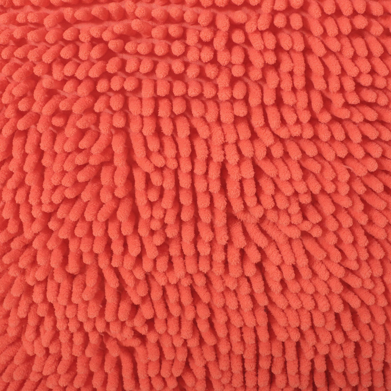 Sunny - Square Pouf, Versatile Ottoman Or Floor Cushion - Coral