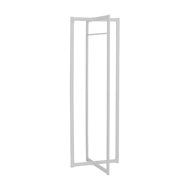 Coat Rack, Hall Tree, Free Standing, Hanging Bar, Entryway, For Contemporary & Modern - White