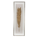 Leaf Framed Wall Art, Wall Decor For Living Room Dining Room Office Bedroom - Gold