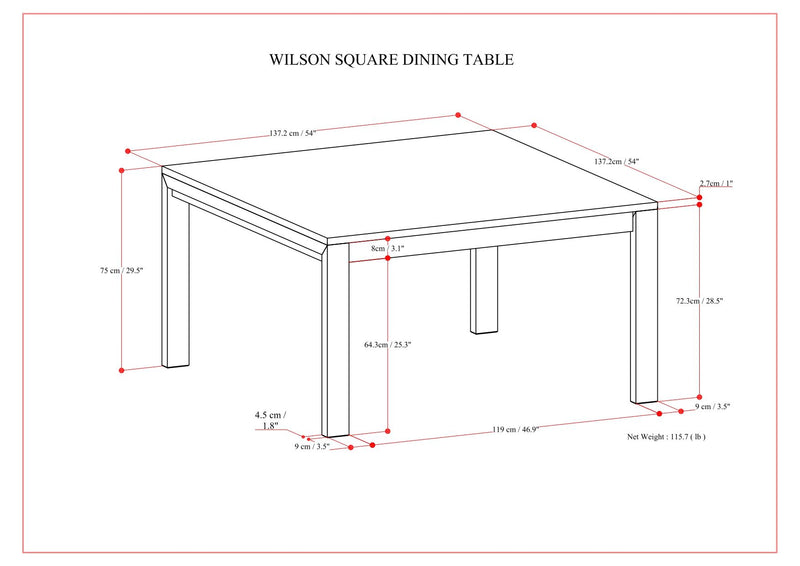 Wilson - Handcrafted Dining Table